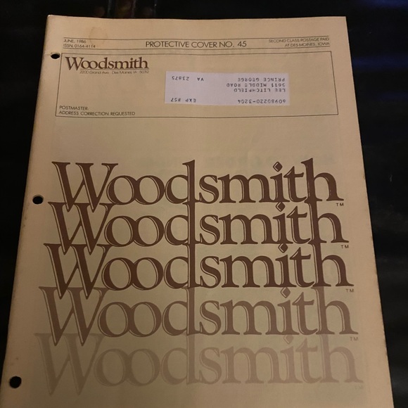 🎉5/$10🎉 Woodsmith magazine number 45 June 1986 chaise lounge , garden bench - Picture 2 of 9